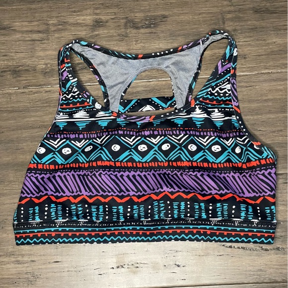 Born Primitive XL fits like M/L Sports Bra Multicolor Abstract - Picture 1 of 4